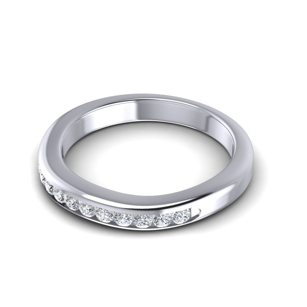0.30CT Round Cut Diamonds Wedding Band