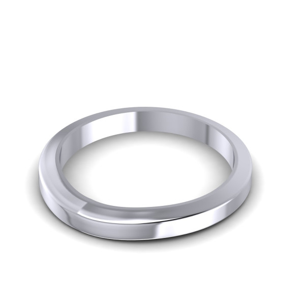 14KT White Gold 2.70MM Width & 1.65MM Thick Plain Wedding Band
