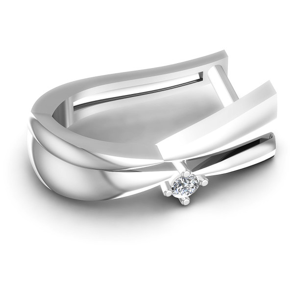0.10CT Round Cut Diamonds Hoop Earrings
