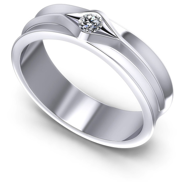 0.10CT Round Cut Diamonds Mens Rings