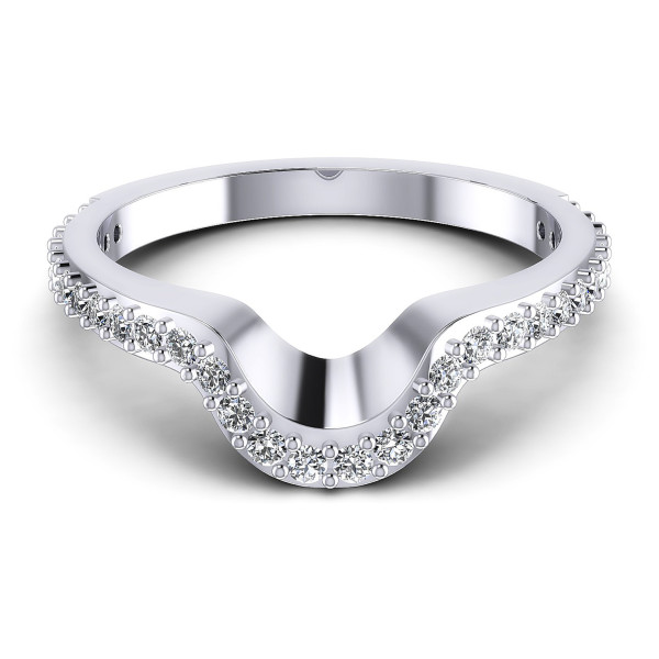 0.35CT Round Cut Diamonds Wedding Band