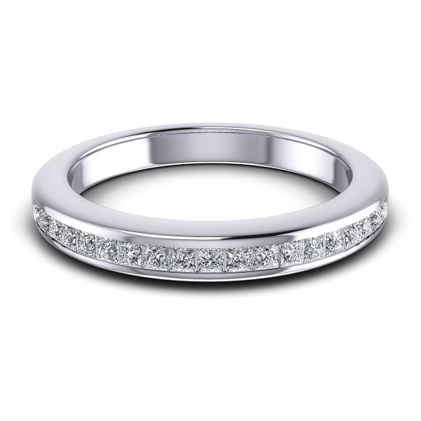 0.45CT Princess Cut Diamonds Wedding Band