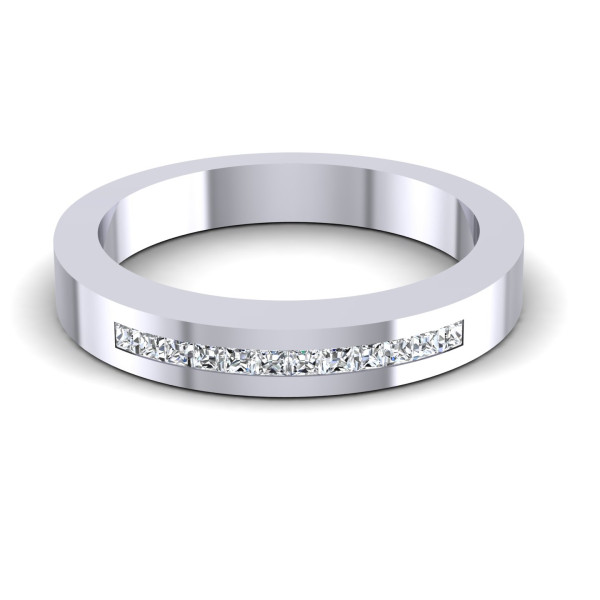 0.25CT Princess Cut Diamonds Wedding Band