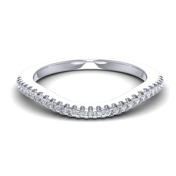 0.15CT Round Cut Diamonds Wedding Band