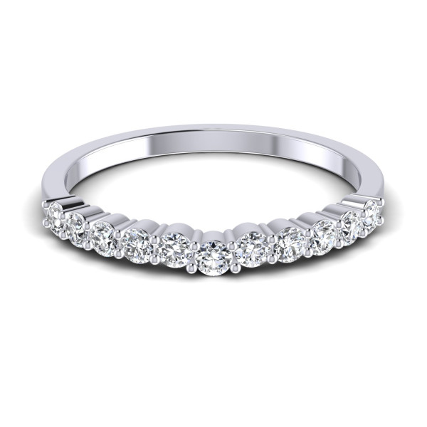 0.35CT Round Cut Diamonds Wedding Band