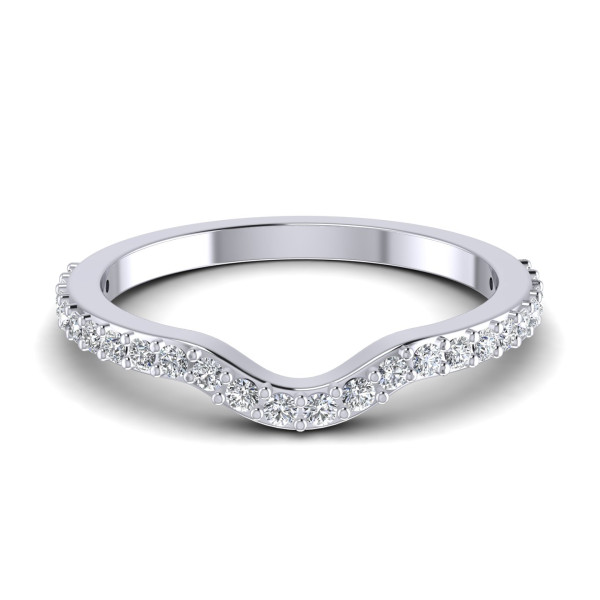 0.25CT Round Cut Diamonds Wedding Band
