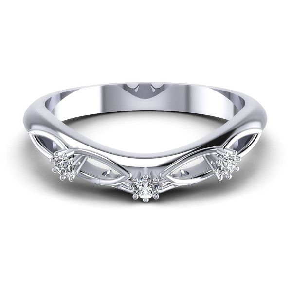 0.10CT Round Cut Diamonds Wedding Bands