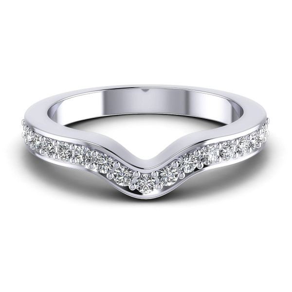 0.35CT Round Cut Diamonds Wedding Bands