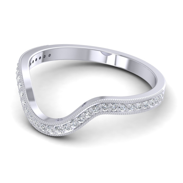0.20CT Round Cut Diamonds Wedding Band