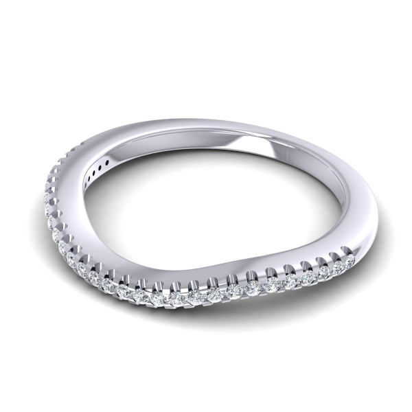 0.15CT Round Cut Diamonds Wedding Band