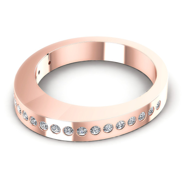 0.25CT Round Cut Diamonds Wedding Band