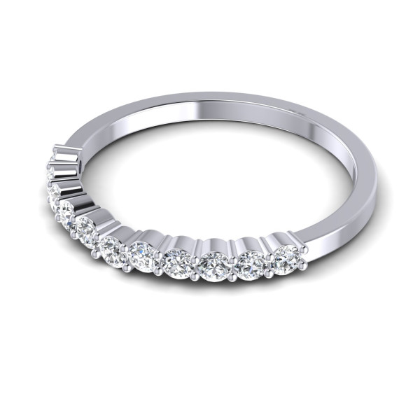 0.35CT Round Cut Diamonds Wedding Band