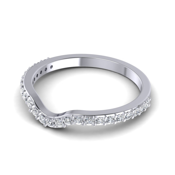 0.25CT Round Cut Diamonds Wedding Band