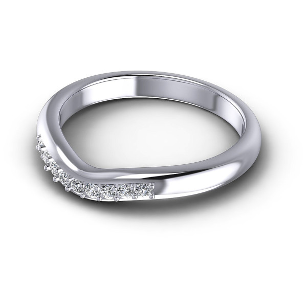 0.15CT Round Cut Diamonds Wedding Bands