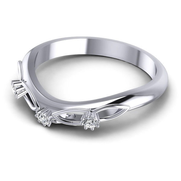 0.10CT Round Cut Diamonds Wedding Bands
