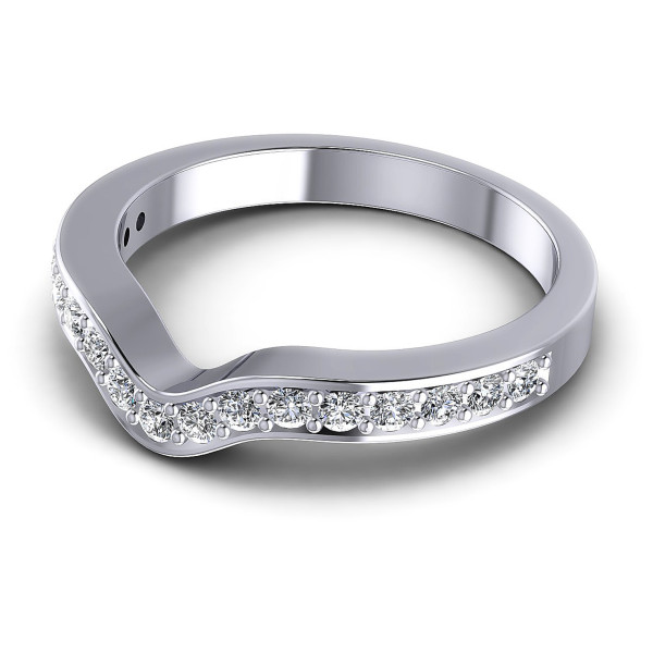 0.35CT Round Cut Diamonds Wedding Bands