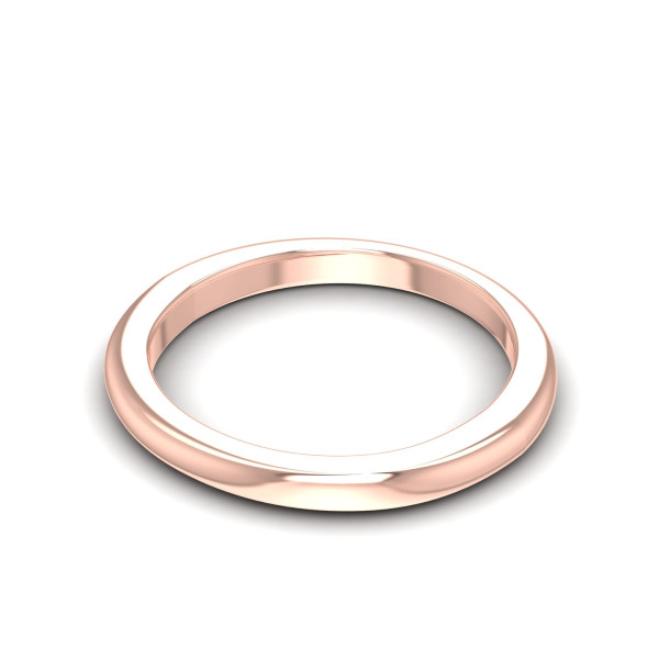 14KT White Gold 2.15MM Width & 1.60MM Thick Plain Wedding Band