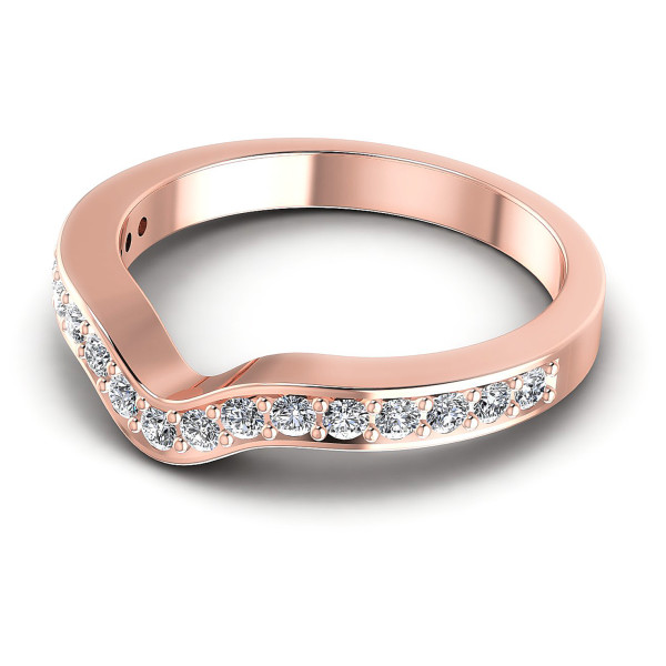 0.35CT Round Cut Diamonds Wedding Bands
