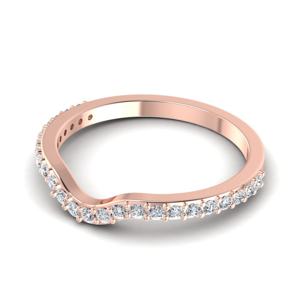 0.25CT Round Cut Diamonds Wedding Band