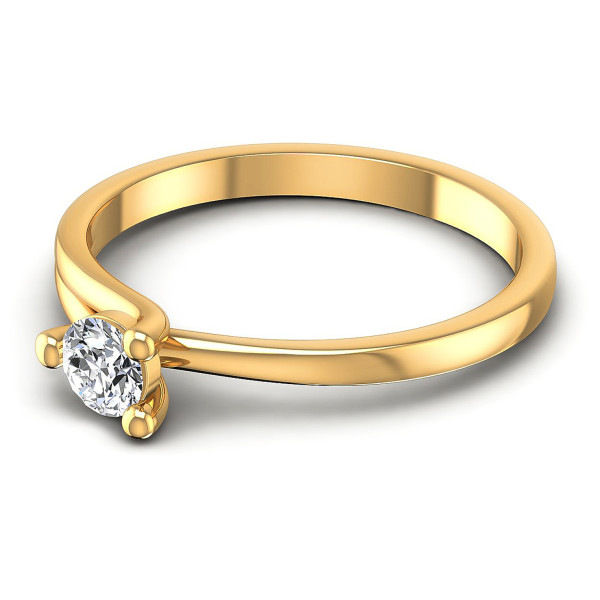0.25CT Round Cut Diamonds Solitaire Ring