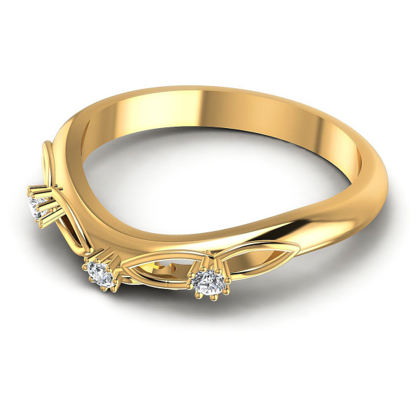 0.10CT Round Cut Diamonds Wedding Bands