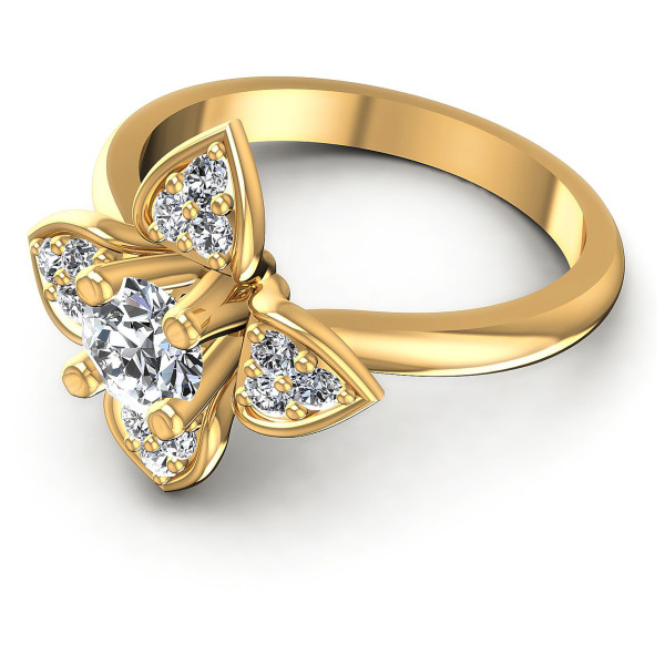 0.55CT Round Cut Diamonds Engagement Rings