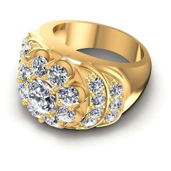 3.15CT Round Cut Diamonds Fashion Ring