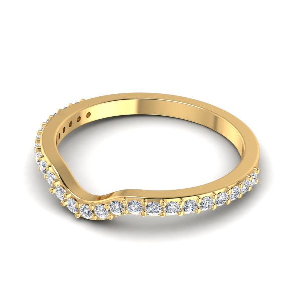 0.25CT Round Cut Diamonds Wedding Band