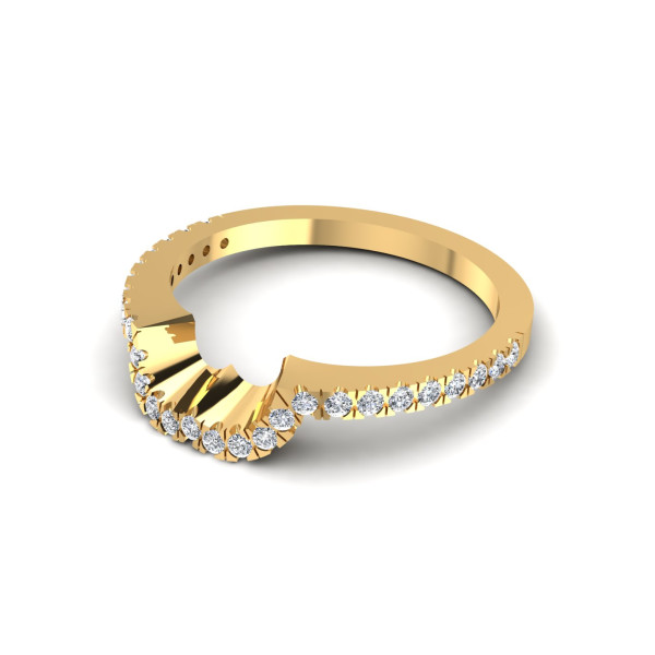 0.30CT Round Cut Diamonds Wedding Band