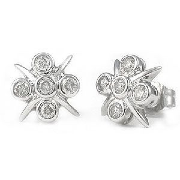 0.50CT Round Cut Diamonds Earring