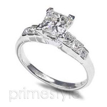 1.80CT Princess Cut Diamonds Engagement Ring