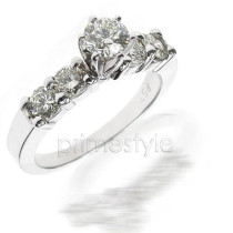 0.95CT Round Cut Diamonds Engagement Ring