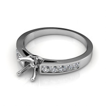 0.65CT Round Cut Diamonds Engagement Ring