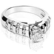 0.75CT Round Cut Diamonds Engagement Ring