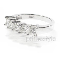 1.70CT Princess Cut Diamond Wedding Band