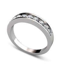 1.00CT Round Cut Diamonds Wedding Band