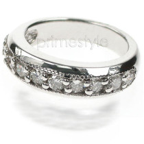 1.30CT Round Cut Diamond Wedding Band