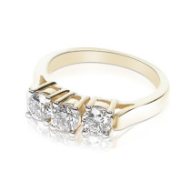 1.05CT Round Cut Diamonds Three Stone Ring