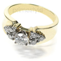 0.75CT Round Cut Diamonds Fashion Ring