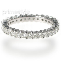 1.90CT Princess Cut Diamonds Eternity Band