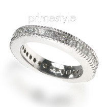 1.90CT Princess Cut Diamonds Eternity Band