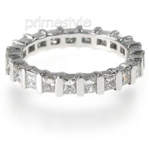 2.50CT Princess Cut Diamonds Eternity Band