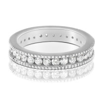1.00CT Round Cut Diamonds Eternity Band