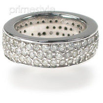 2.20CT Round Cut Diamonds Eternity Band