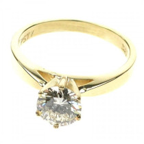 0.25CT Round Cut Diamond Solitaire Ring