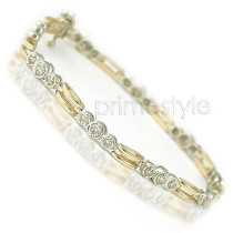 1.00CT Diamonds Tennis Bracelet and 14KT Two Tone