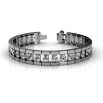 2.00CT Diamonds Bracelet In 14KT White Gold
