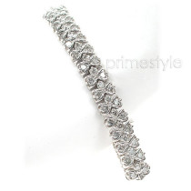 4.00CT Diamonds 14KT White Gold Bracelet 