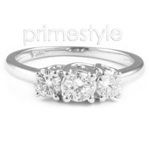 0.50CT Round Cut Diamonds Three Stone Ring