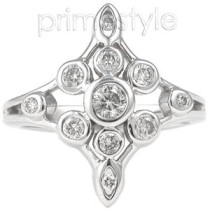 0.50CT Round Cut Diamonds Fashion Ring